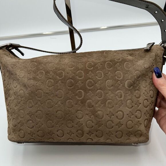 CELINE Shoulder Bag C Macadam Brown Suede - Picture 3 of 13
